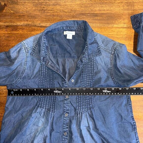Sundance Larkes Tune Chambray Blouse - Picture 5 of 6